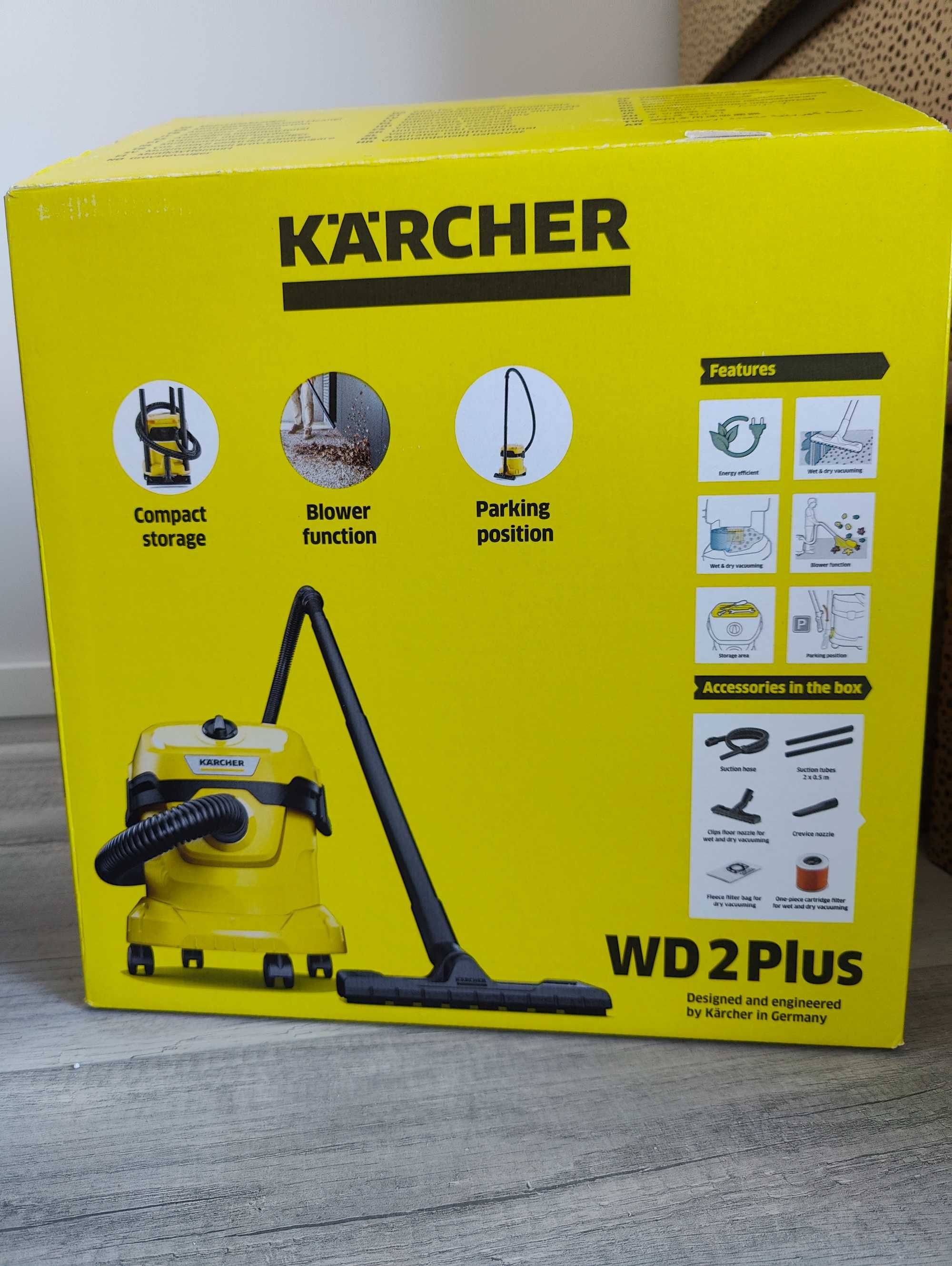 Прахосмукачка Karcher WD 2 Plus + филтър и торбички