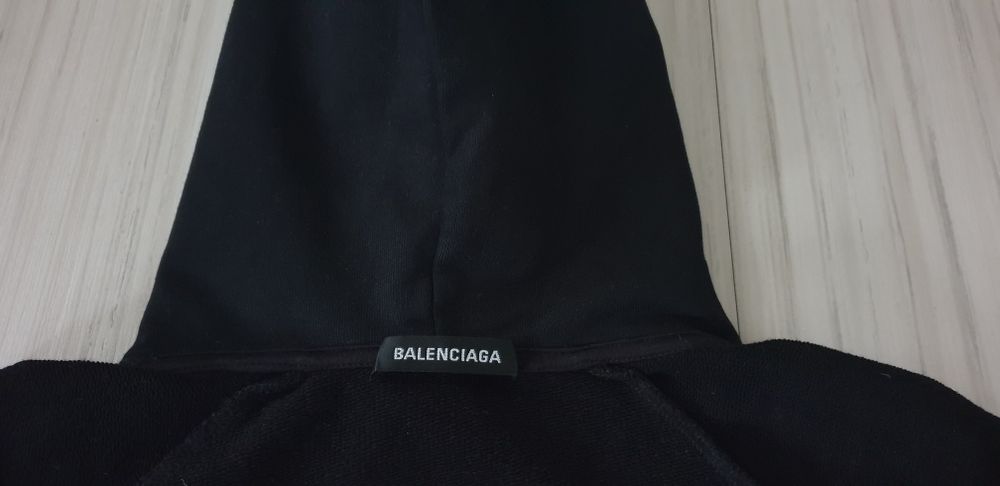 BALENCIAGA Mode Cotton Mens Hoodie Portugal / М Unisex ОРИГИНАЛ Суичер