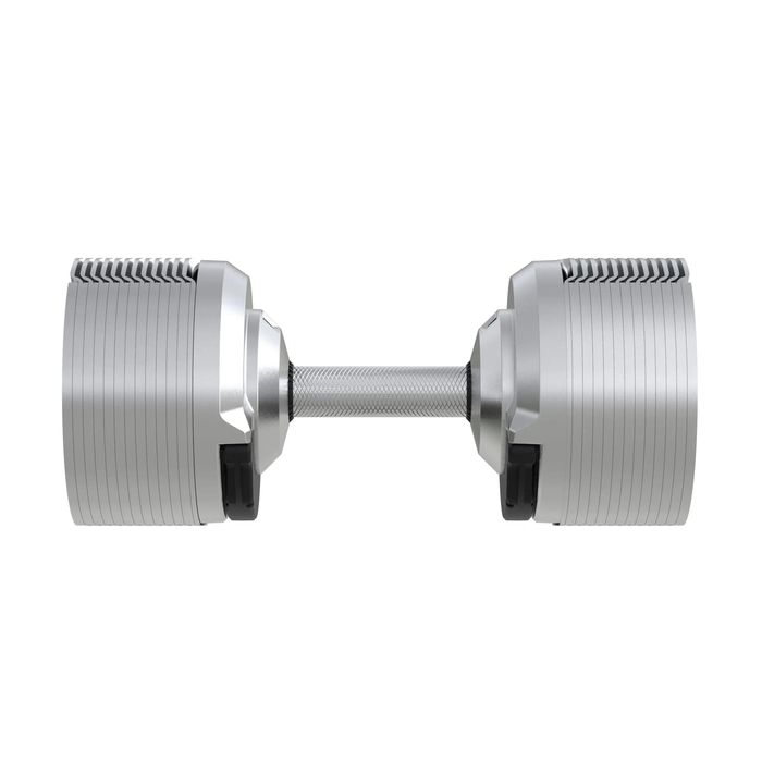 Set 2 gantere ajustabile, Zoco Body Fit, greutate totala 47Kg, Crom