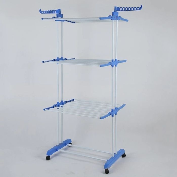 Сгъваем сушилник за дрехи на колелца