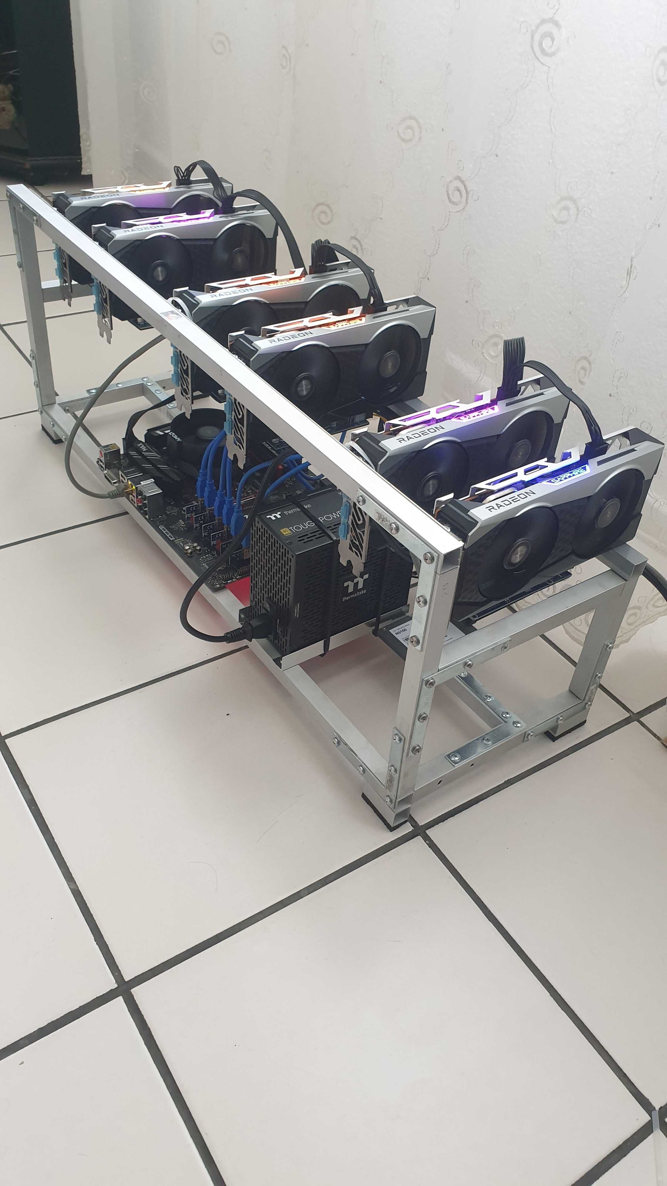 Риг  6x rx6600xt nitro не е работил от както спряха етера