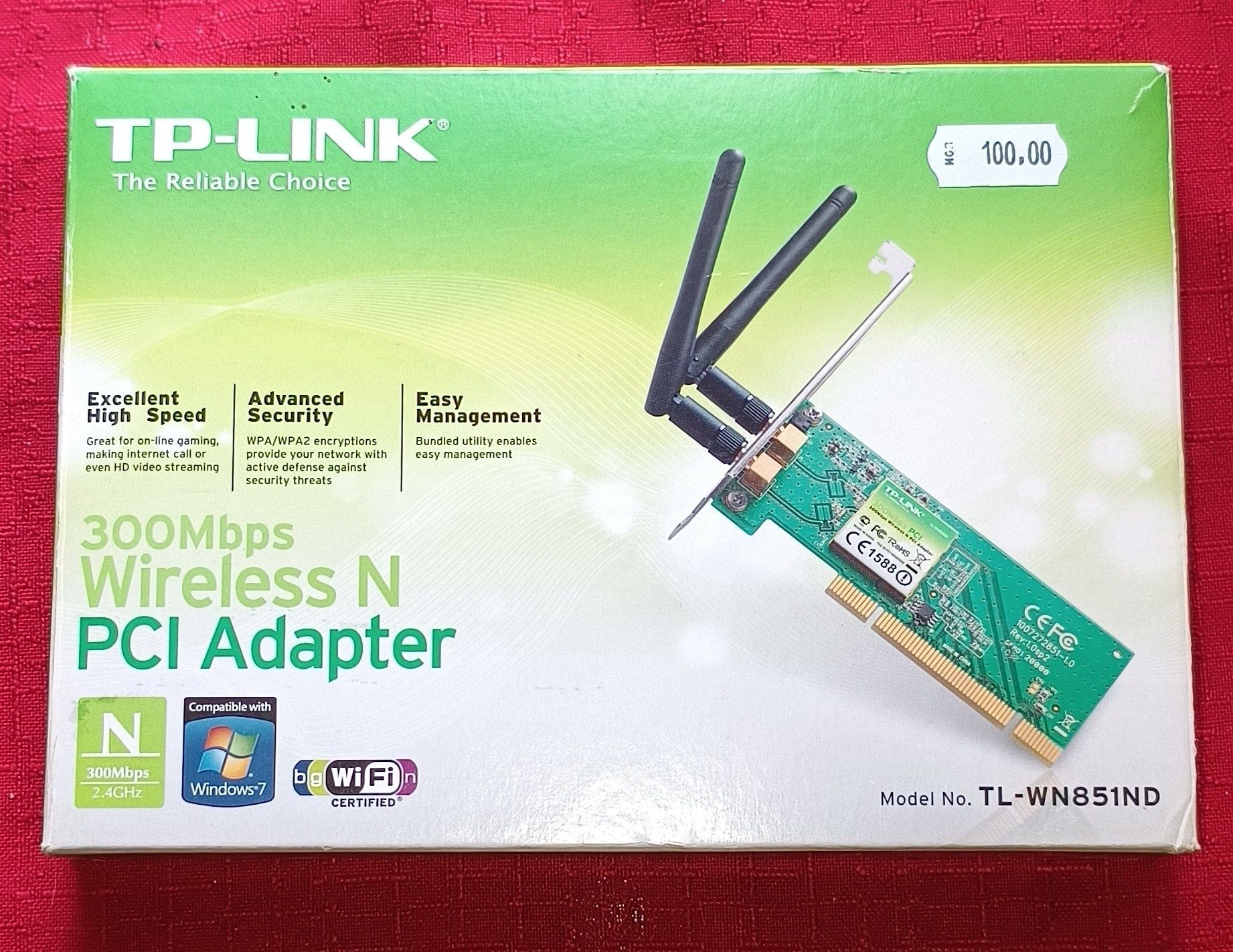 Wireless TP-LINK pentru PC.