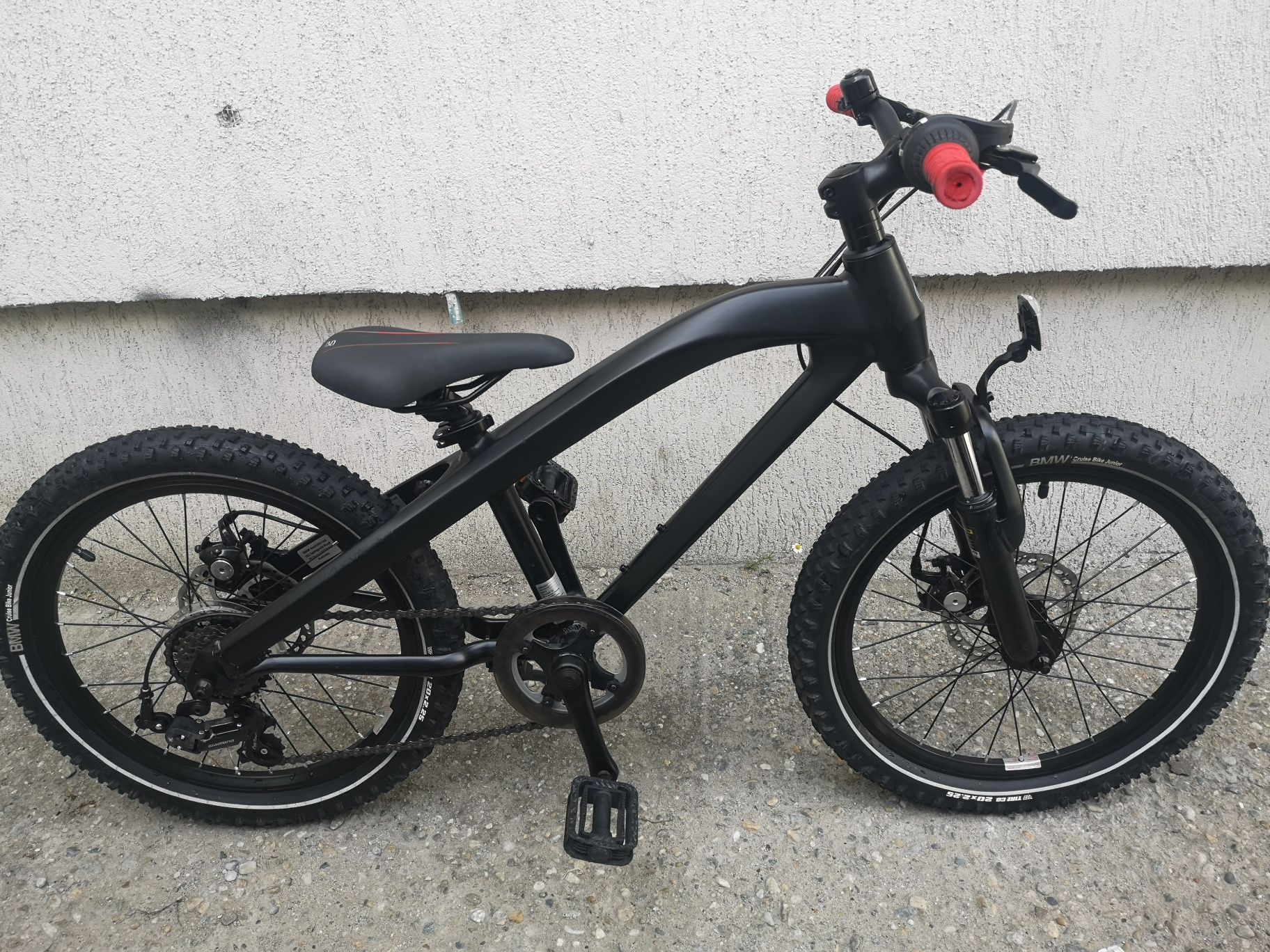 Bicicleta copii originala BMW JUNIOR 20 Zoll frane disc negru 6-9 ani