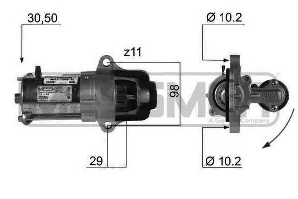 Electromotor Ford Focus/Mondeo  VOLVO S40/S60/S80 1.8 2.0 benzina