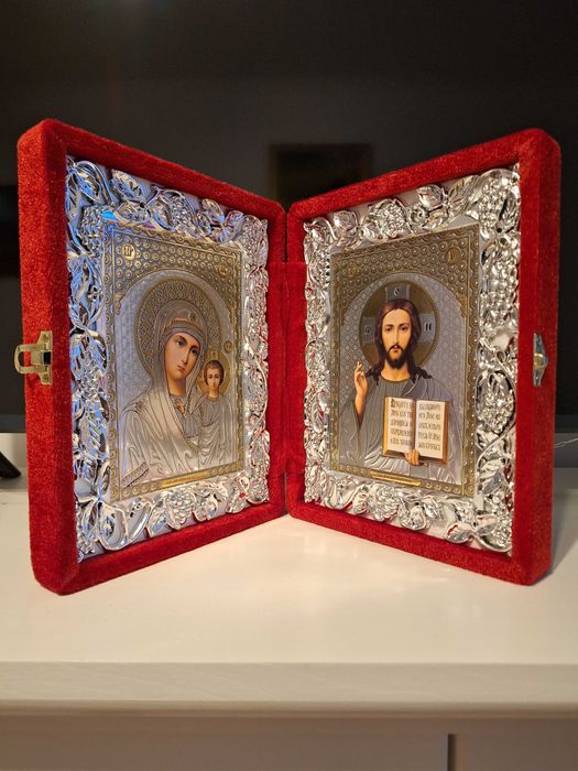Diptic Icoana argintata