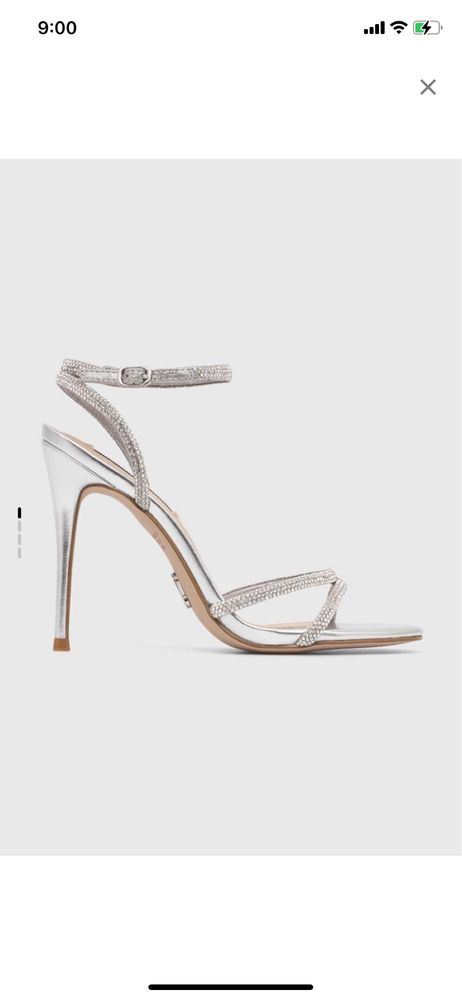 Сребристи сандали  Steve Madden