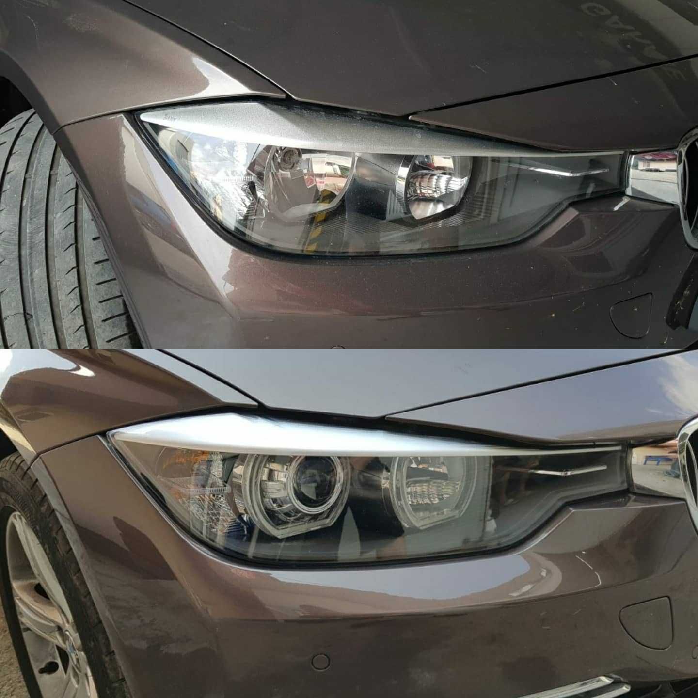 Pachet Far Retrofit BMW F30 Lupe Bixenon+Kit Xenon +Angel Eyes LED