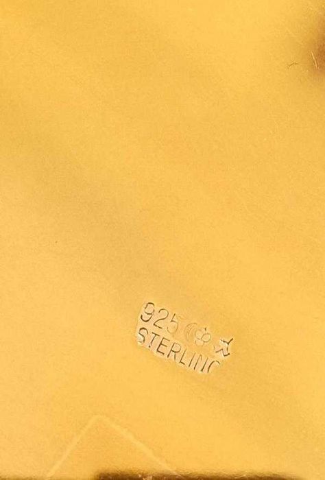 Cana vanatoreasca aurita din argint masiv 925 din anii 1920