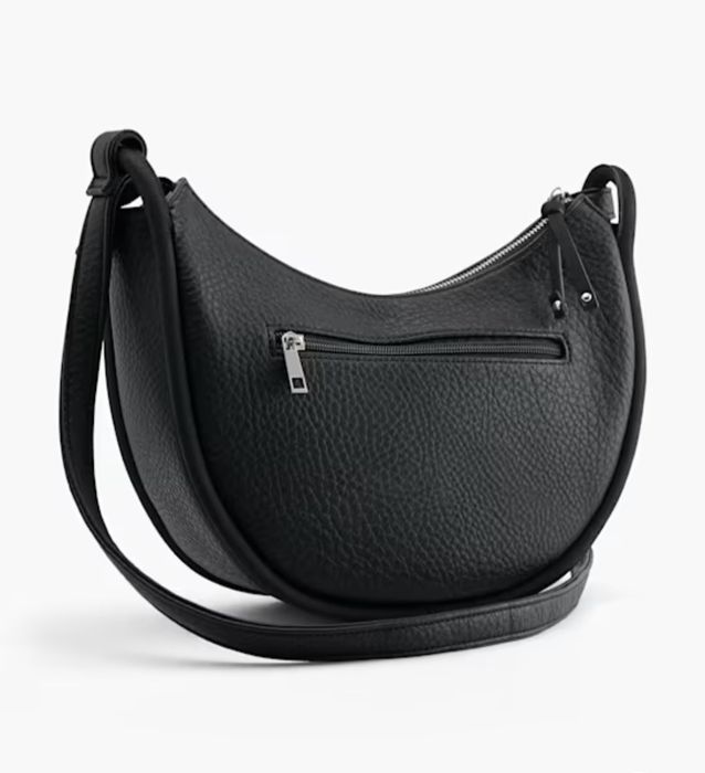 Кожена черна чанта