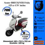 Scuter Breckner Germany model Frida scuter alb portocaliu nou Agramix