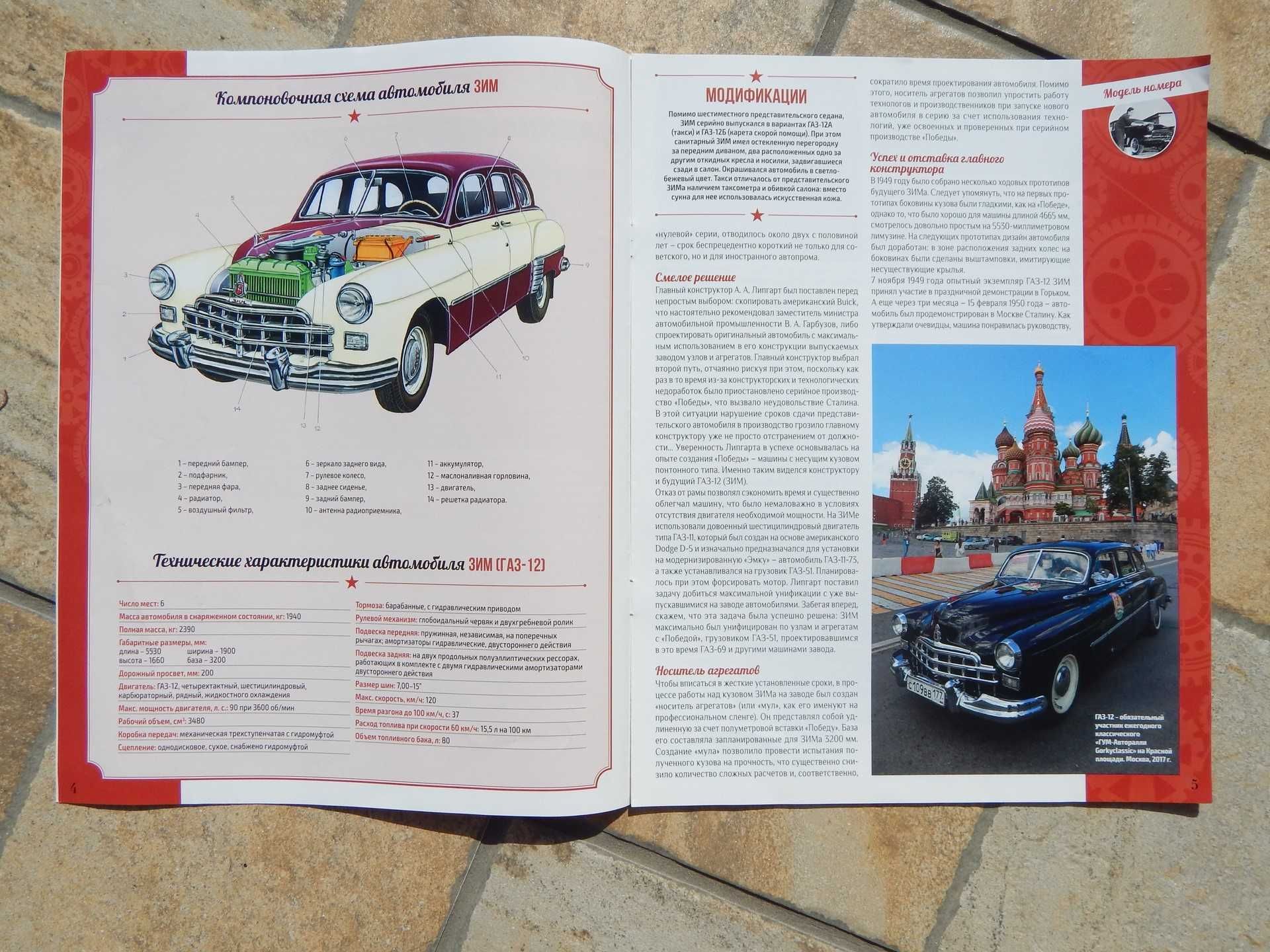 Revista istorie si tehnica prezentare limuzina GAZ-12 ZIM Hachette