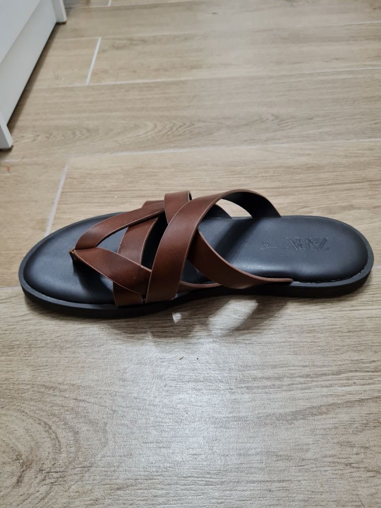 Papuci Zara, imitatie de piele