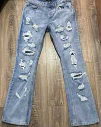Flare jeans ripped men