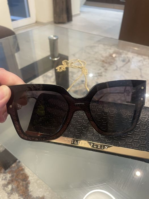 Оригинални очила Philip Plein с чантичка от кожа