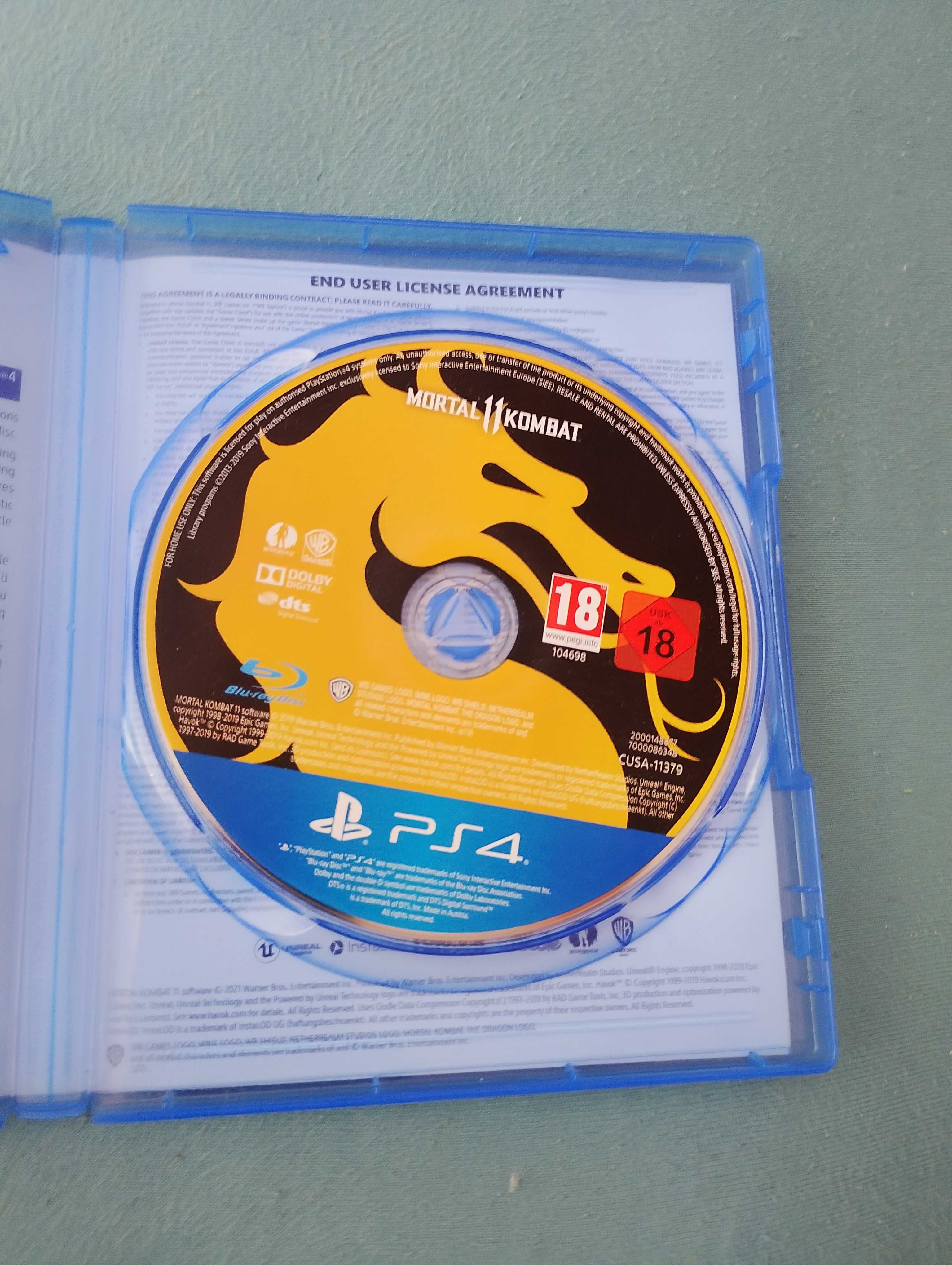 Игра за PS 4 мортал комбат 11