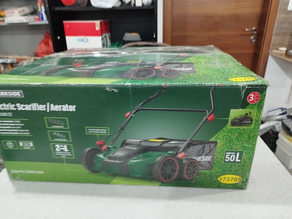 Градински уред 2в1 Parkside косачка и аератор