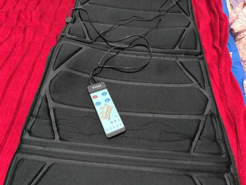 Saltea masaj, Jocca, 14.4W, 3 Trepte viteza, 174x60 cm, Negru