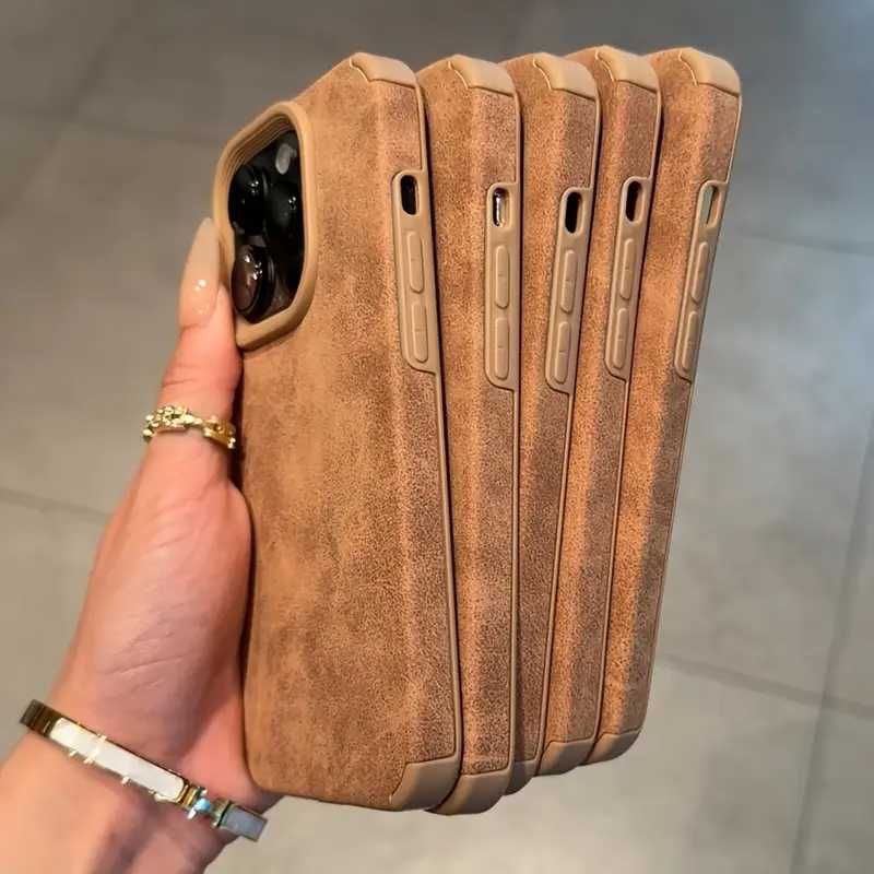 ТОП ЦЕНА! Луксозен кожен кейс за всички модели на iPhone!