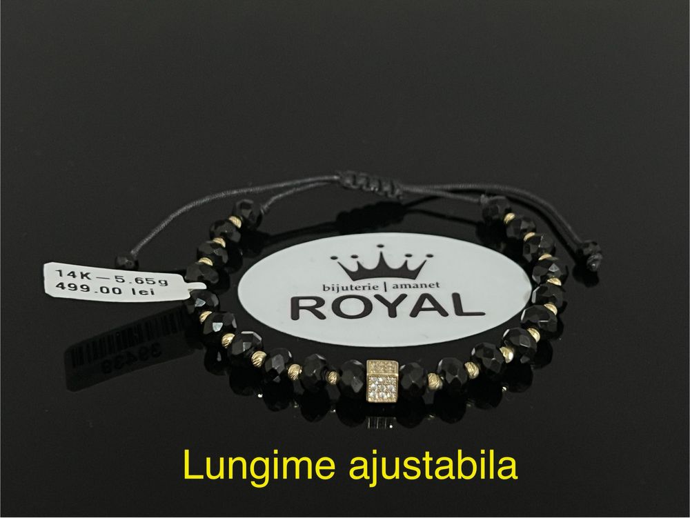 Bijuteria Royal CB : Bratara cu snur aur 14k 5,65gr