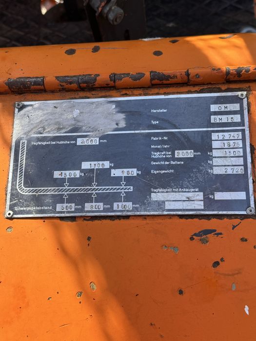 Stivuitor Fiat OM 1,5 tone