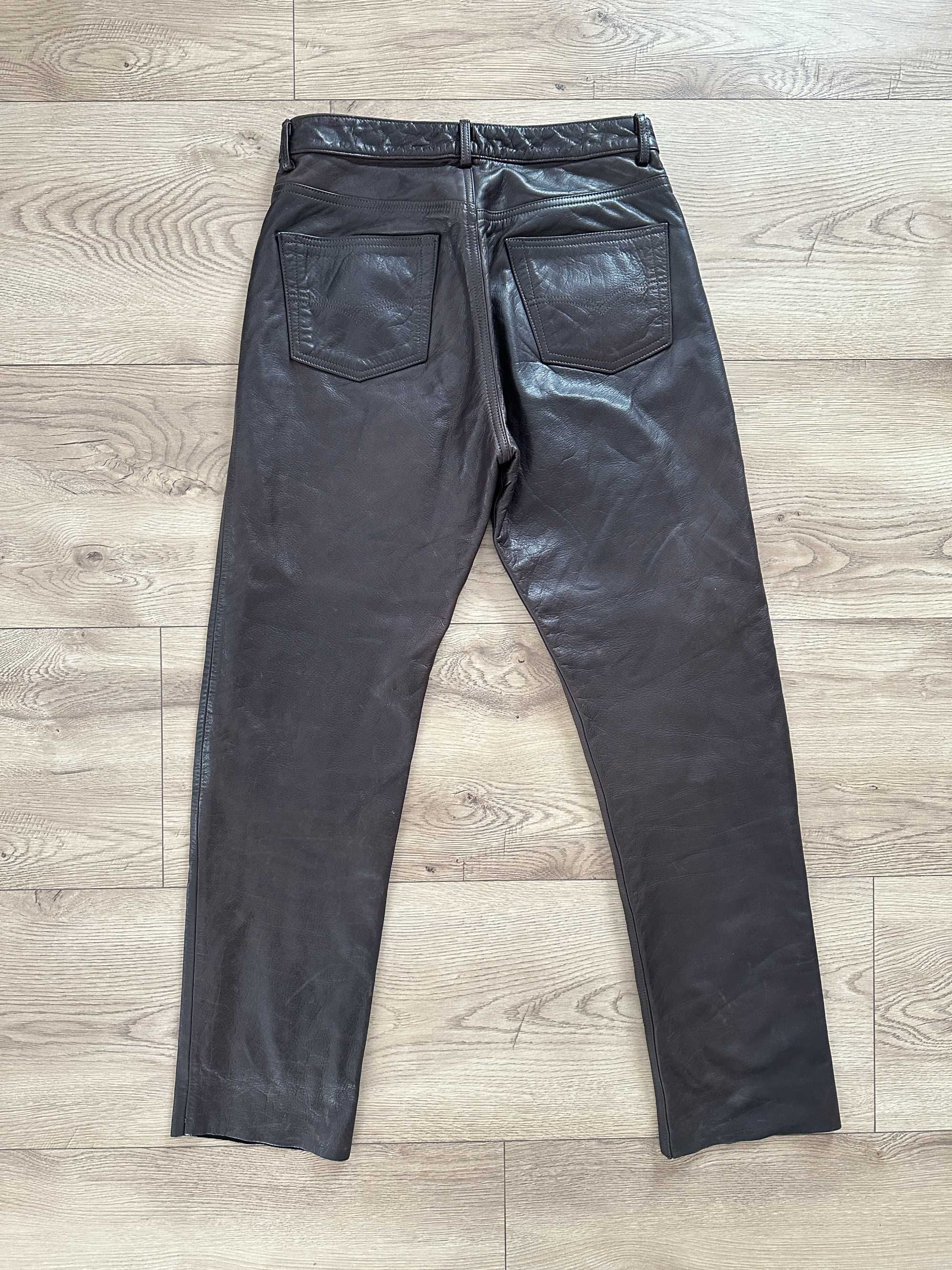 Pantaloni Piele ZOLO DESIGN Maro Barbati | Marime 31-32