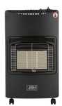 Sobă pe gaz GPL , aprindere piezo-electrică, 4200W, roți, Negru
