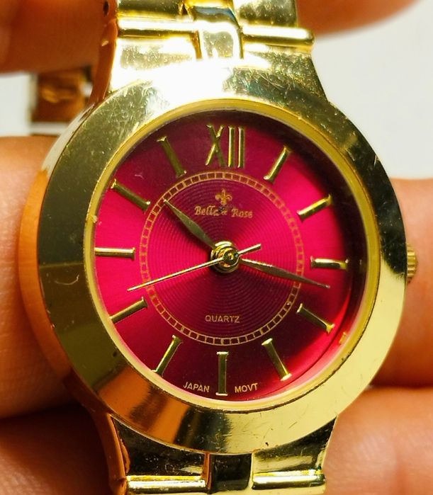 Ceas de damă Belle & Rose cu quartz, curea si carcasa din otel inox