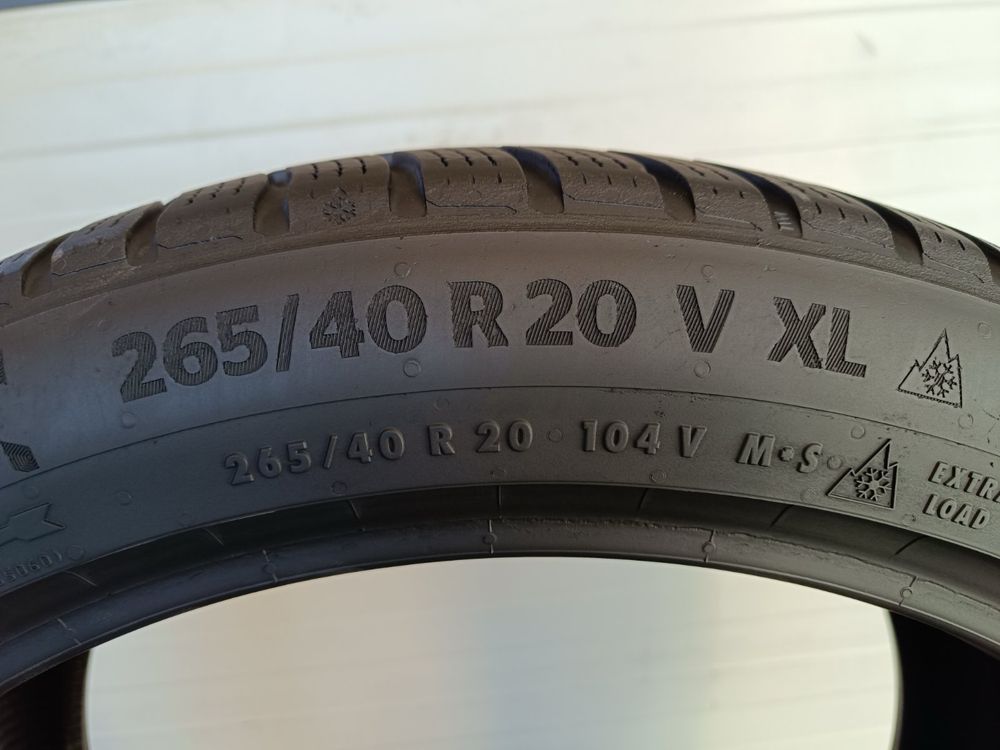2бр зимни гуми 265/40/20/Continental winter contact TS87P/dot3822/5.8м