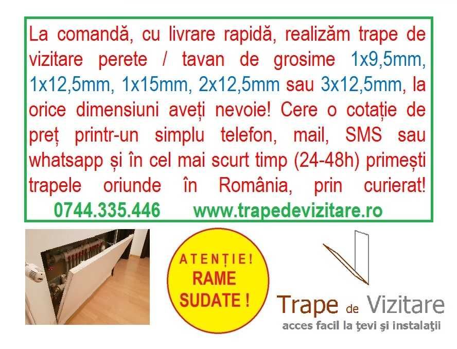 Trape de vizitare mici, pentru spații înguste