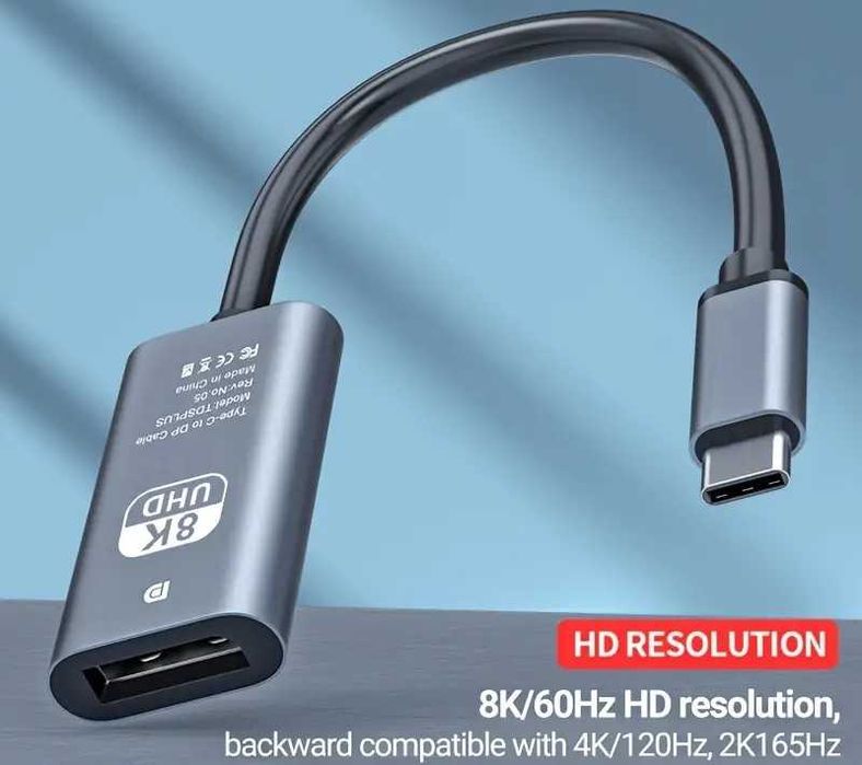 USB 3.1 Тип C к HDMI/DP 4К HDTV цифровой кабель-адаптер конвертер