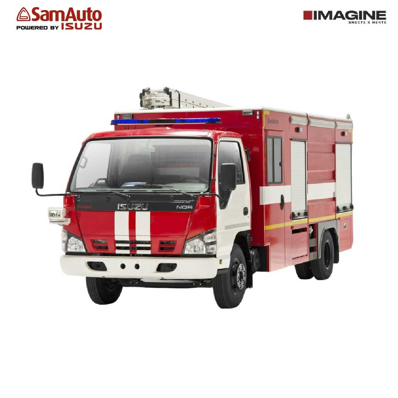 Пожарный автомобиль ISUZU NQR 71PL (Евро - 2) с АСМ