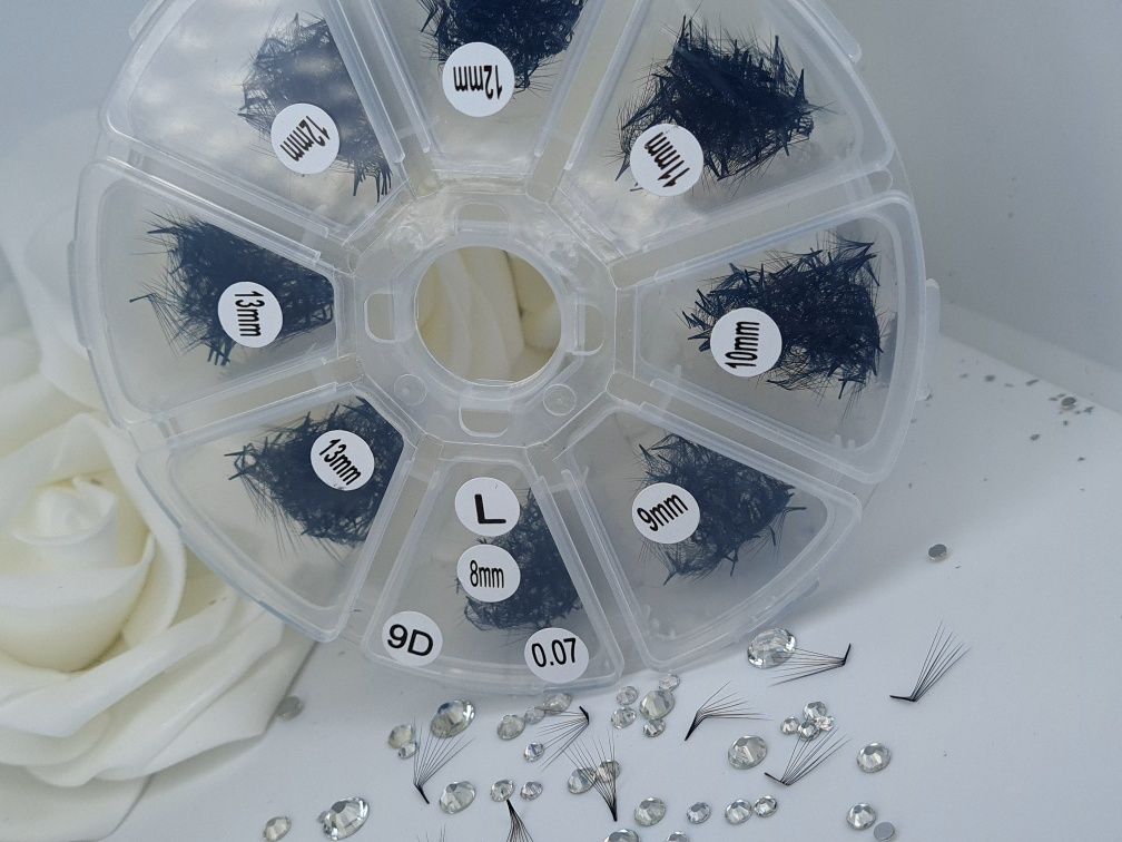 Мигли готови снопчета ръчна изработка 1200снопчета от 3Д до 14Д