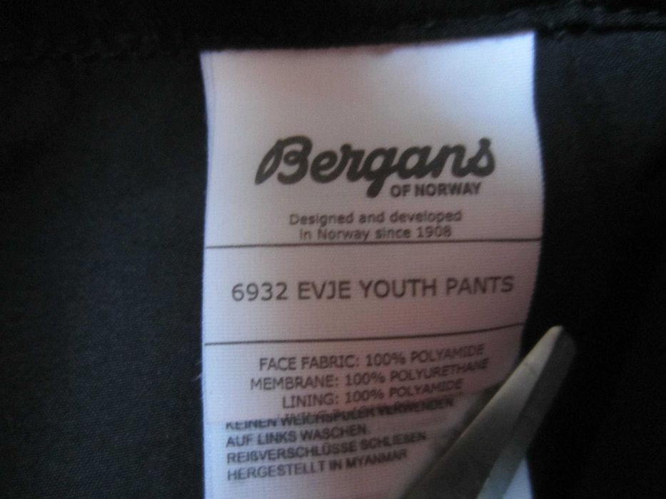 Pantalon ski copil,Bergans of Norway,mas.152,model EVJE YOUTH PANTS