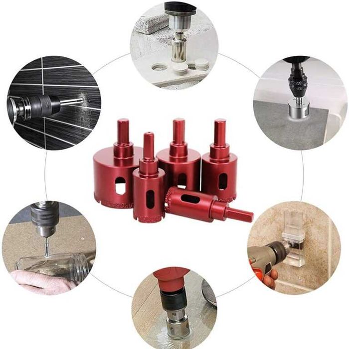 Carote profesionale diamantate de la 6mm - 60mm pentru placi ceramice