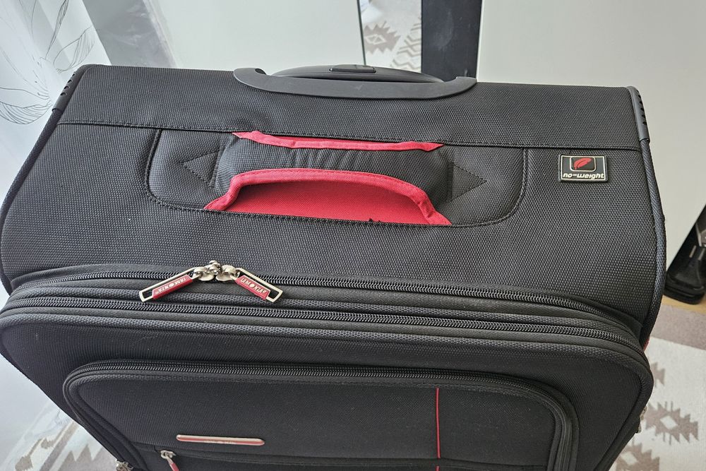 Valiza Troller Lamonza 4 roti bagaj Cala 68x42x25 cm negru