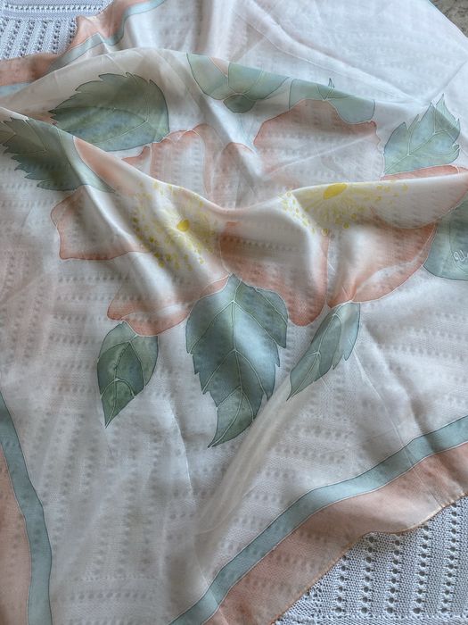 Дамски  шал естествена коприна