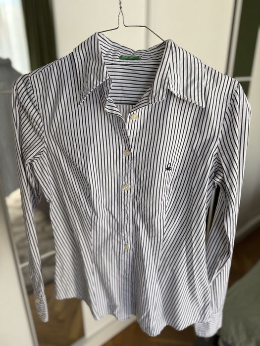Женска риза Benetton – райе, елегантна и удобна