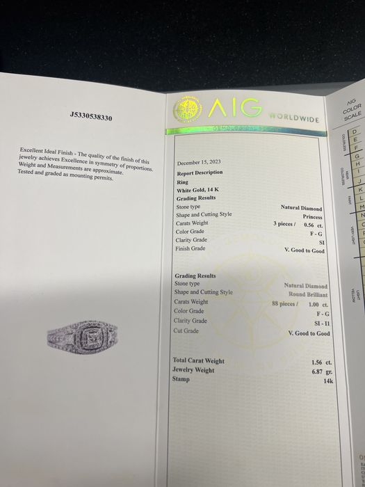 Inel Diamant naturale 1.6 ct