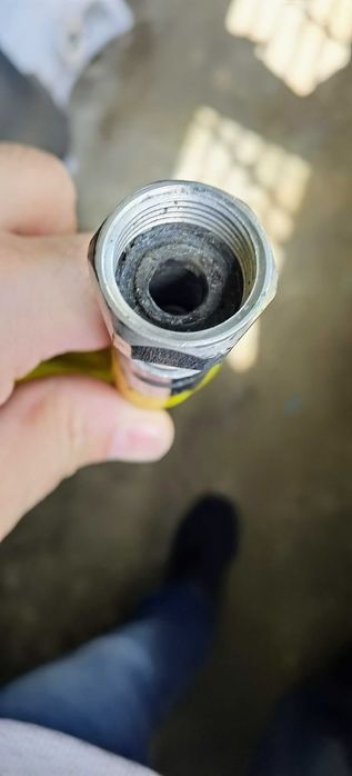 Furtun presiune coloană gaz natural pentru aragaz,  2 buc.teu pexal