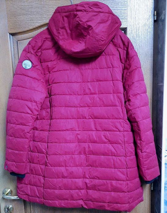 Geacă damă cu glugă, pentru iarnă, interior cocolino