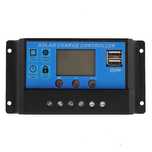 Regulator, controler solar PWM 30A 12V/24V cu doua USB si LCD