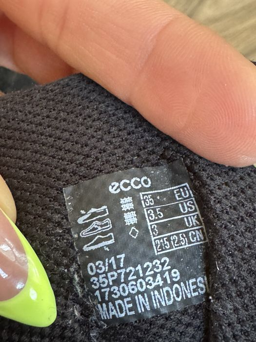 Оригинални юношески непромокаеми ботуши  ECCO ! 35 н