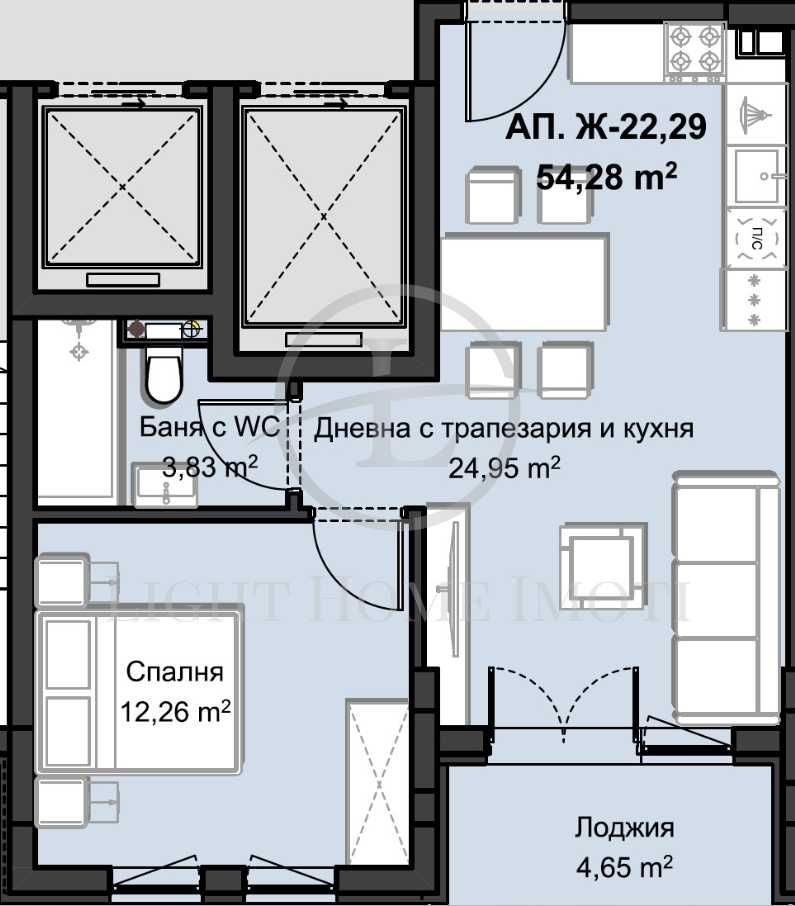 Продава се Двустаен апартамент в Пловдив, Христо Смирненски - 69 кв.м за 1455 €/кв.м - Снимка #3