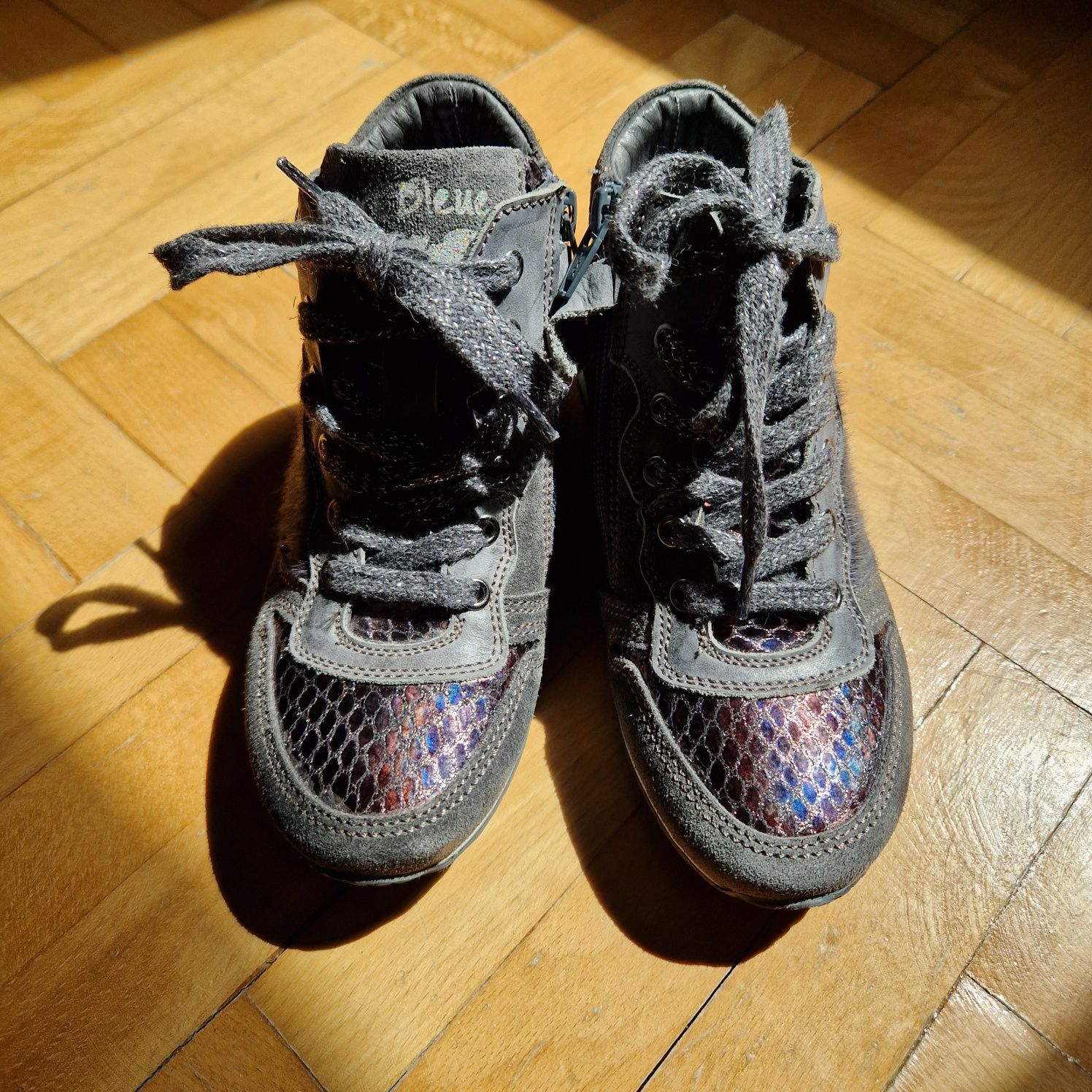 Terre Bleue - Pantofi sport, adidas copii - Piele naturala - 30