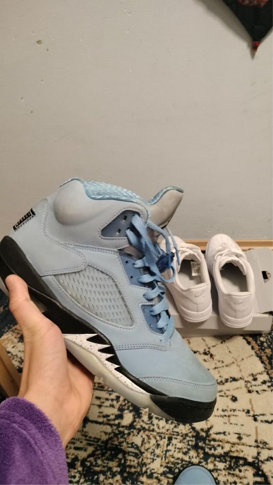 jordan 5 univeristy blue (nu hoodrich,nu trapstar, nu balenciaga,)