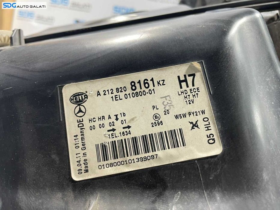 Far Stanga Halogen cu Lupa Mercedes Clasa E Class W212 2009 - 2012 [C3250]