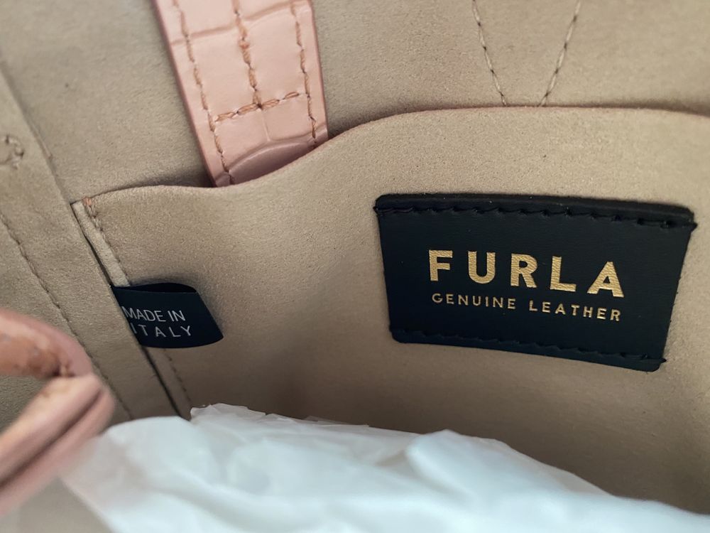 FURLA NET Tote Mini Rose! Нова, 100 % оригинал с всички документи.