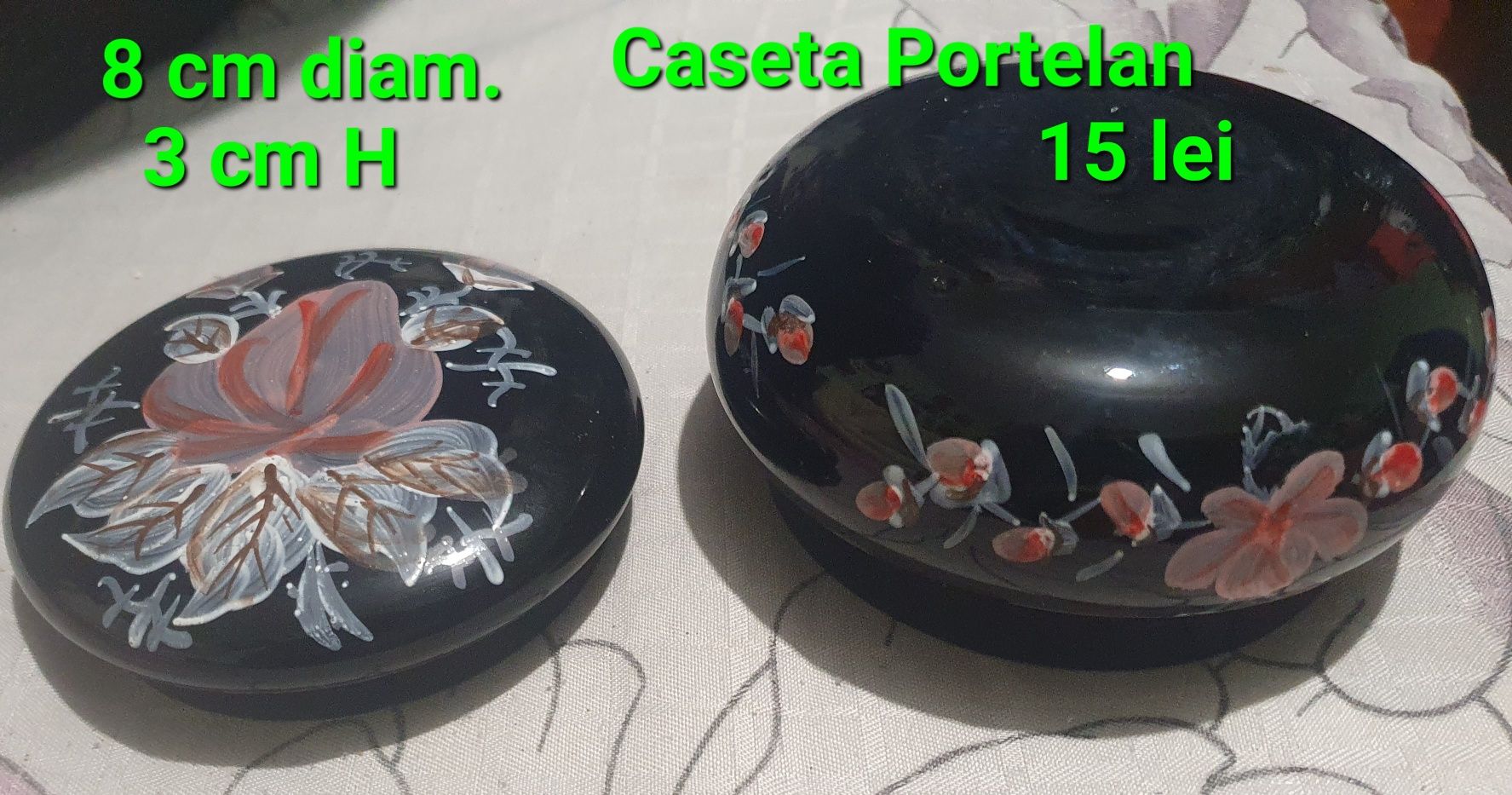 Caseta cutie pt. bijuterii portelan