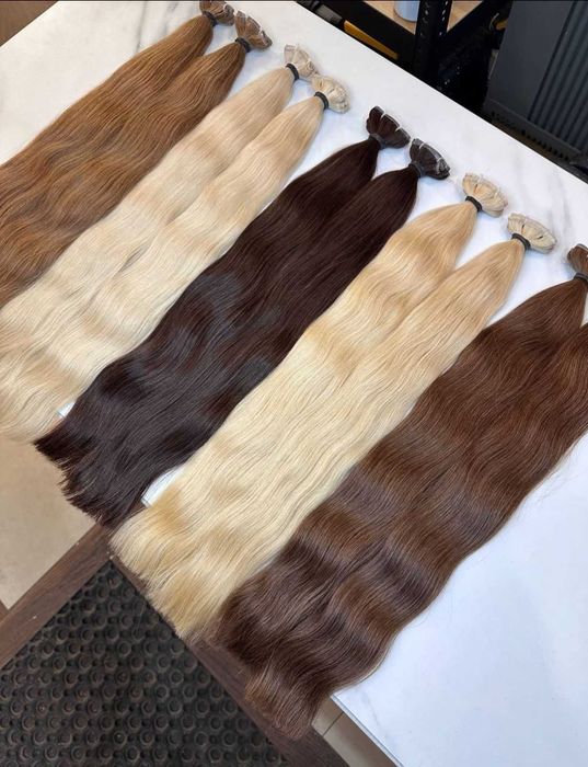 Славянска коса - екстеншъни - треса и насипно/60см/100г