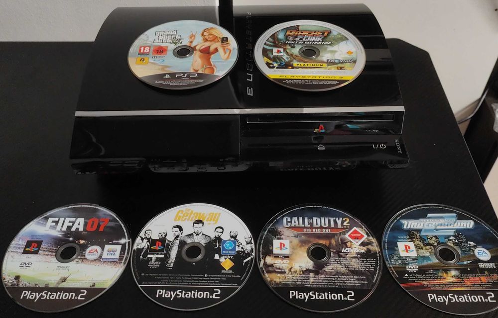 Sony Playstation 3 Backwards Compatible +Controller+jocuri ,GTA 5